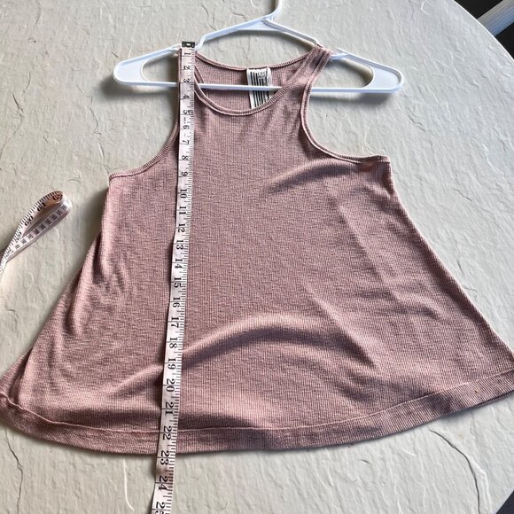 Free People Light Brown Ribbed Tank Top Size XS - Picture 3 of 7